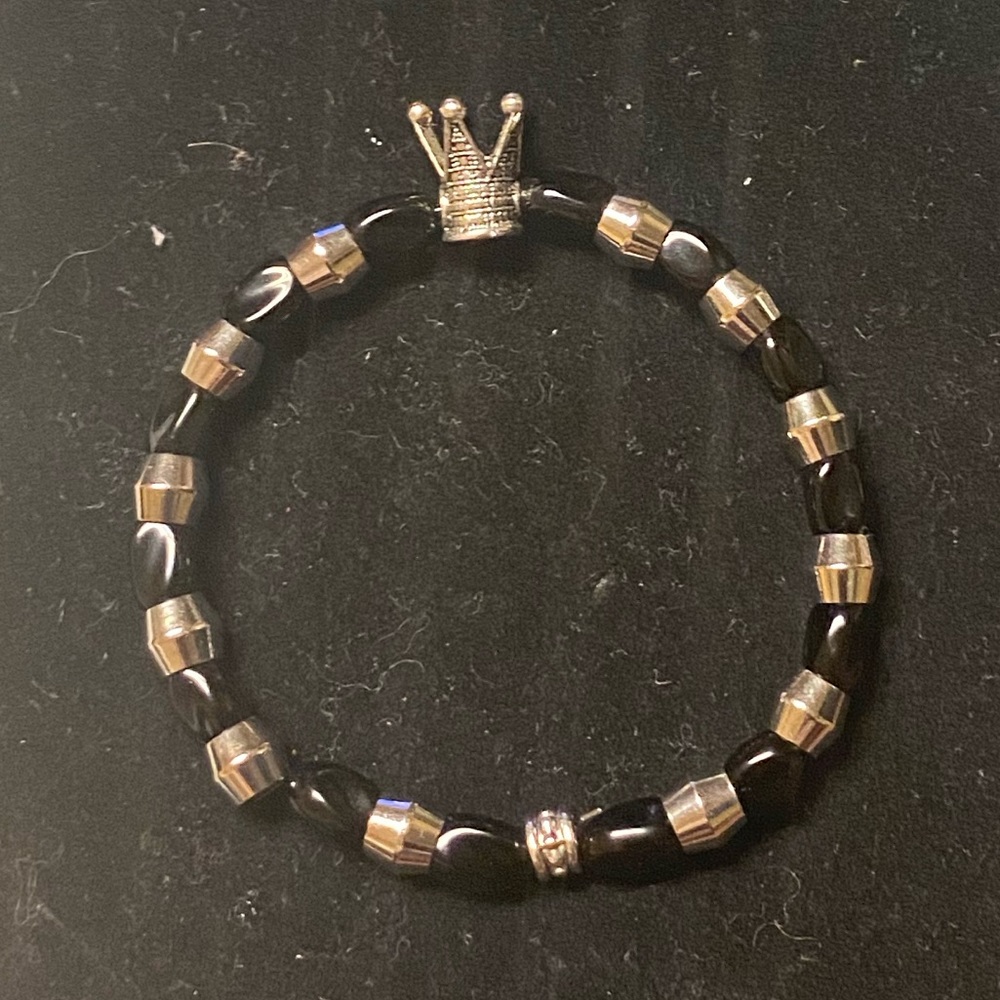 Black and Silver Bracelet